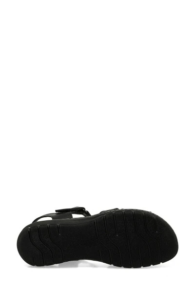 158589.Z5FX Qora Ayollar Tekis Sandal - 6