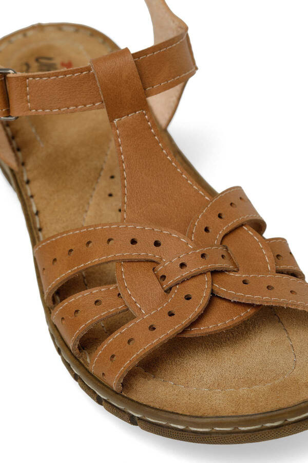 158589.Z5FX Taba Ayollar Yassi Sandal-TABA - 7