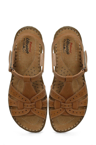 158589.Z5FX Tobacco Women's Flat Sandal-TOBACCO - 4