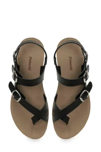158657.z5fx Black Women's Comfort Sandals - 4