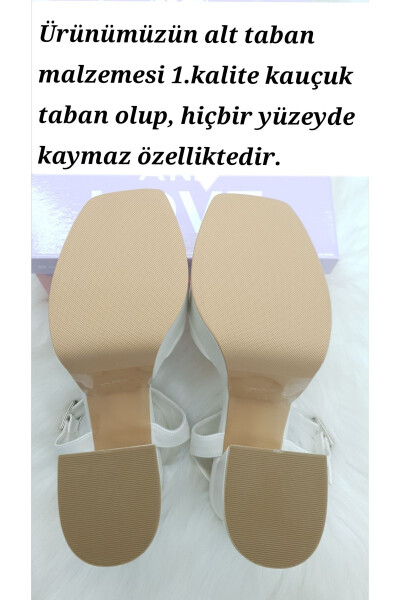 16 Cm Platform Topuklu Az Eğimli Sandalet Model Rahat Gelin Ayakkabısı Aslı Acar - 6