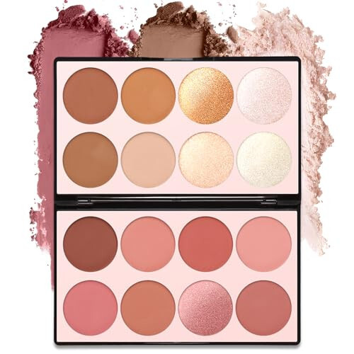 16 Colors Contour Palette Make up - Blush Highlighters Bronzer Powder All in one Makeup Palettes Contour Kit - Face Cosmetics Gifts for Women Beauty for Festivals - 1