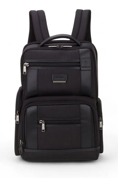 16 Inch Black Unisex Backpack 01pc00301 - PIERRE CARDIN