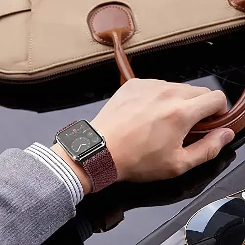 16 mm, 18 mm, 19 mm, 20 mm, 22 mm, 24 mm soat tasmalari bilan mos keladigan Relting tez chiqariladigan almashtiriladigan bilaguzuk, sozlanishi cho'ziluvchan neylon yagona halqa tasmalari, erkaklar va ayollar uchun mato to'quv sport elastik tasmalar - 6