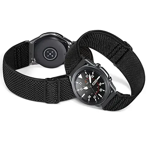 16 mm, 18 mm, 19 mm, 20 mm, 22 mm, 24 mm soat tasmalari tez ajratiladigan almashtirish bilaguzuk, sozlanishi cho'ziluvchan neylon yakkalik halqa tasmalari mato o'ralgan sport elastik bantlar erkaklar uchun ayollar - 4