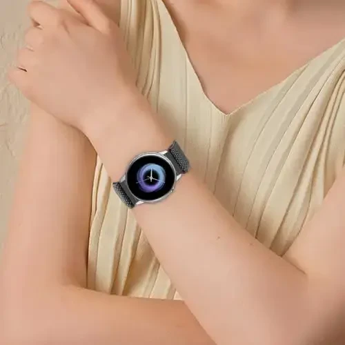 16 mm, 18 mm, 19 mm, 20 mm, 22 mm, 24 mm soat tasmalari uchun mos keladigan tez bo'shatiladigan almashtiriladigan bilaguzuk, sozlanishi cho'ziluvchan neylon yagona ilmoqli tasmalar erkaklar va ayollar uchun mato to'quv sport elastik tasmalar - 6