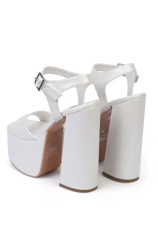 16 См Платформа Высокий Каблук Низкий Наклон Модель Комфортная Свадебная Обувь Aslı Acar - 5