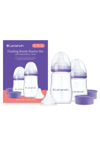 160 ml, 240 ml Baby Bottle and NaturalWave® Nipple Starter Set - 1