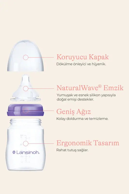 160 ml, 240 ml Baby Bottle and NaturalWave® Nipple Starter Set - 4