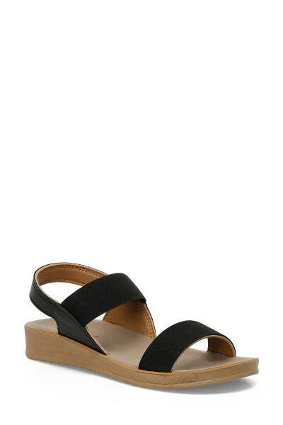 161095.Z5FX Black Women's Comfort Sandals - Modazone (1)