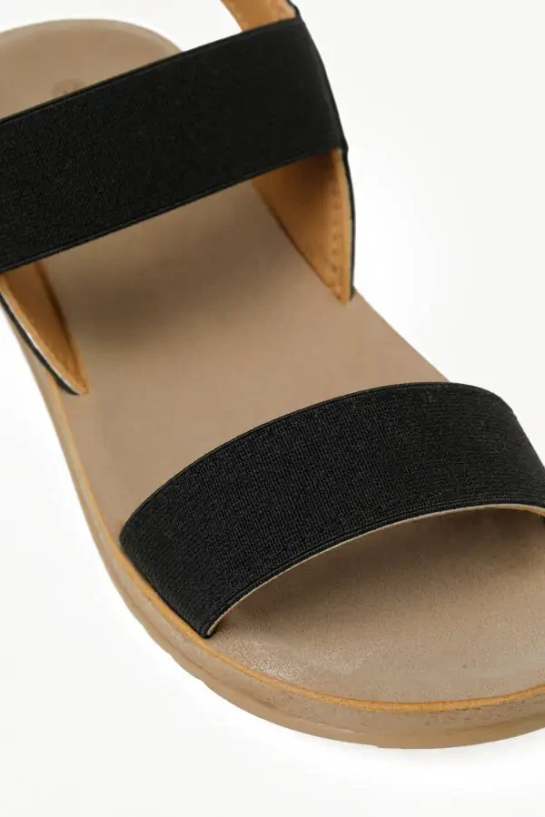 161095.Z5FX Black Women's Comfort Sandals - 7