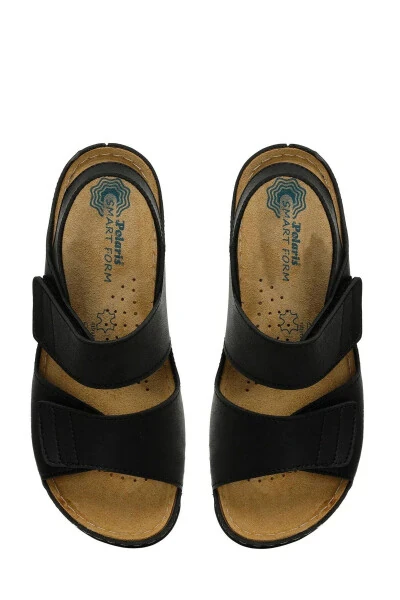 161833 Black Comfort Sole Women's Velcro Sandal - 5