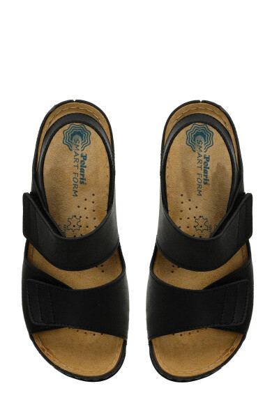 161833 Black Comfort Sole Women's Velcro Sandal - 5