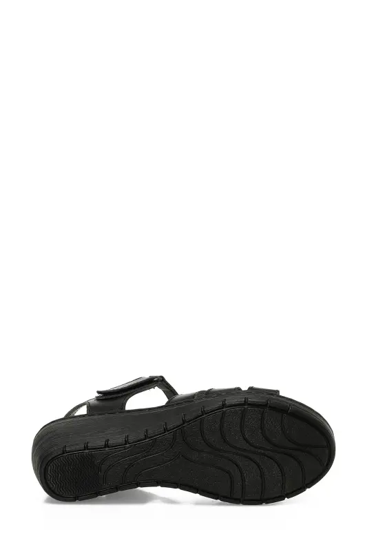 161886.Z5FX Siyah Kadın Comfort Sandalet - Siyah-101985299 - 6