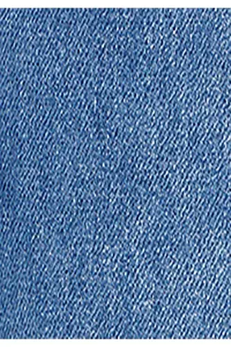 Cargo Fit Orta Bel Düz Paça Kargo Cep Erkek İndigo Jean Pantolon - 7