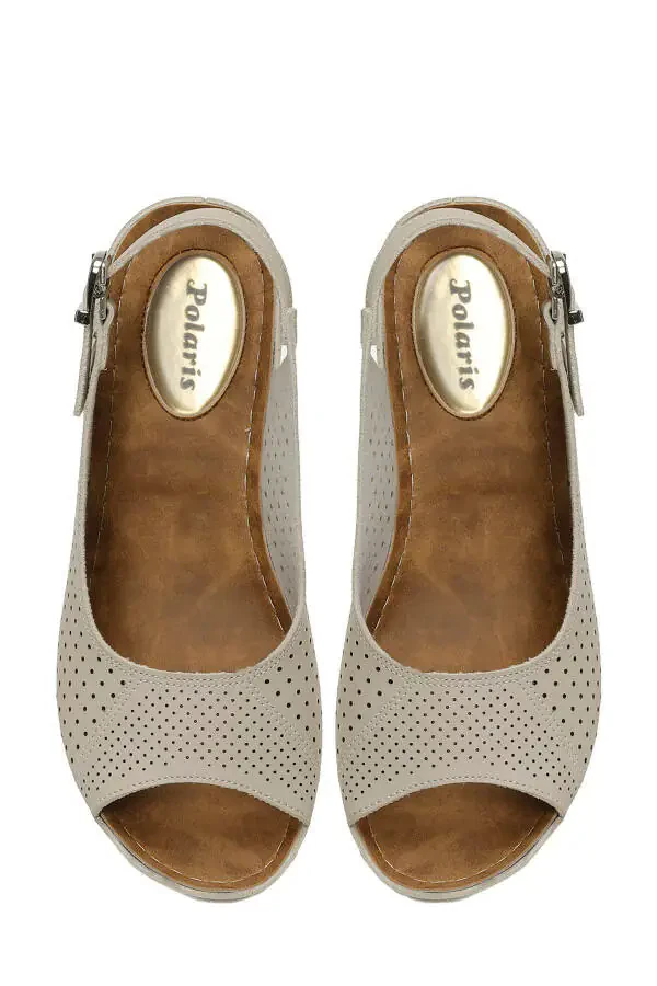 162750.Z5FX Beige Women's Flat Sandals - 4