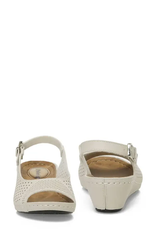 162750.Z5FX Beige Women's Flat Sandals - 5