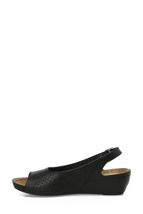 162750.Z5FX Black Women's Flat Sandal-Black - 3