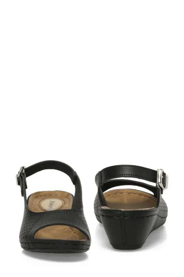 162750.Z5FX Black Women's Flat Sandal-Black - 5