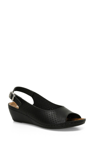 162750.Z5FX Qora Ayollar Yassi Sandal-Qora - 1