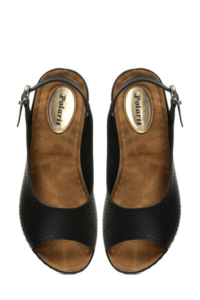 162750.Z5FX Qora Ayollar Yassi Sandal-Qora - 4