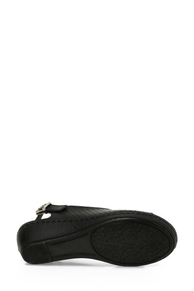 162750.Z5FX Qora Ayollar Yassi Sandal-Qora - 6