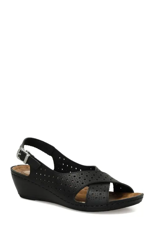 162751.Z4FX Siyah Kadın Comfort Sandalet - Siyah-101644451 - 2