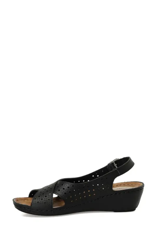 162751.Z4FX Siyah Kadın Comfort Sandalet - Siyah-101644451 - 3