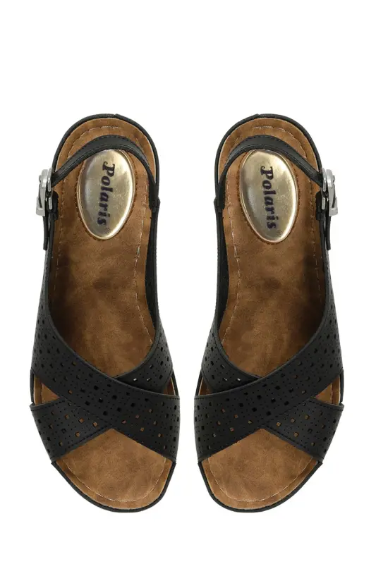 162751.Z4FX Siyah Kadın Comfort Sandalet - Siyah-101644451 - 4
