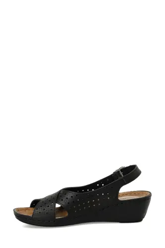 162751.Z4FX Siyah Kadın Comfort Sandalet - Siyah-101644451 - 3