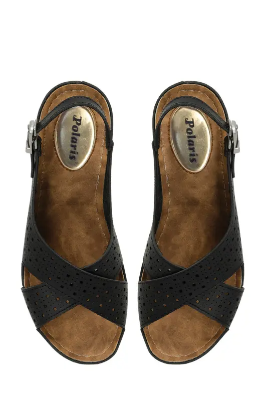 162751.Z4FX Siyah Kadın Comfort Sandalet - Siyah-101644451 - 4