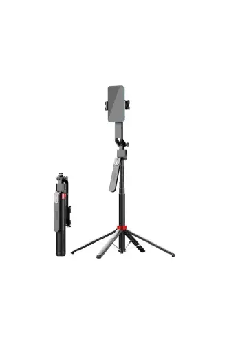 163CM Selfie Gimbal 360° Otomatik Dönme Tripod AI İzleme Çekim Quadrapod Cep Telefon Sabitleyici - C17 - 4
