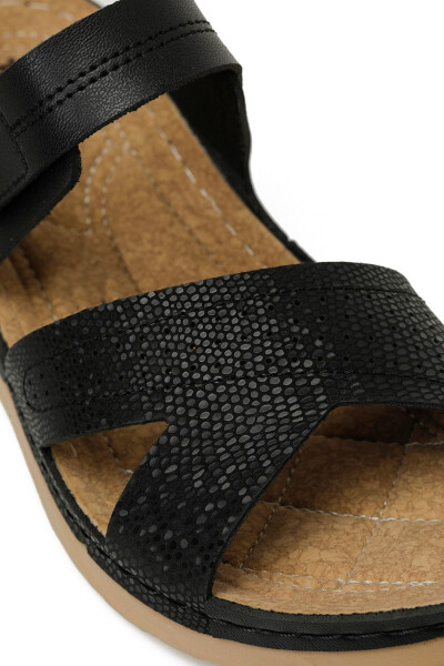 164400.Z5FX Black Women's Flat Sandal - 7
