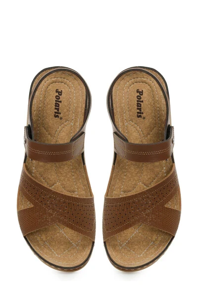 164400.Z5FX Women's Tan Flat Sandal - 4