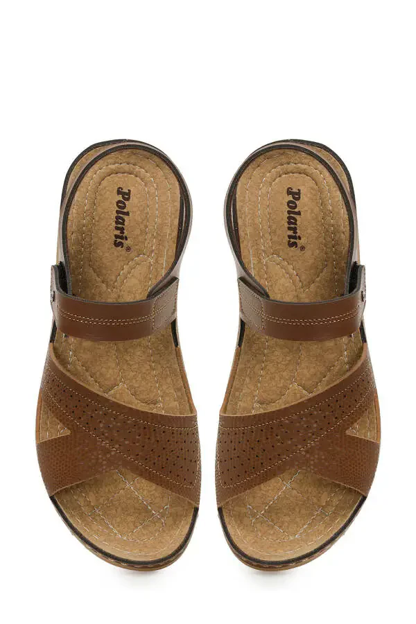 164400.Z5FX Women's Tan Flat Sandal - 4