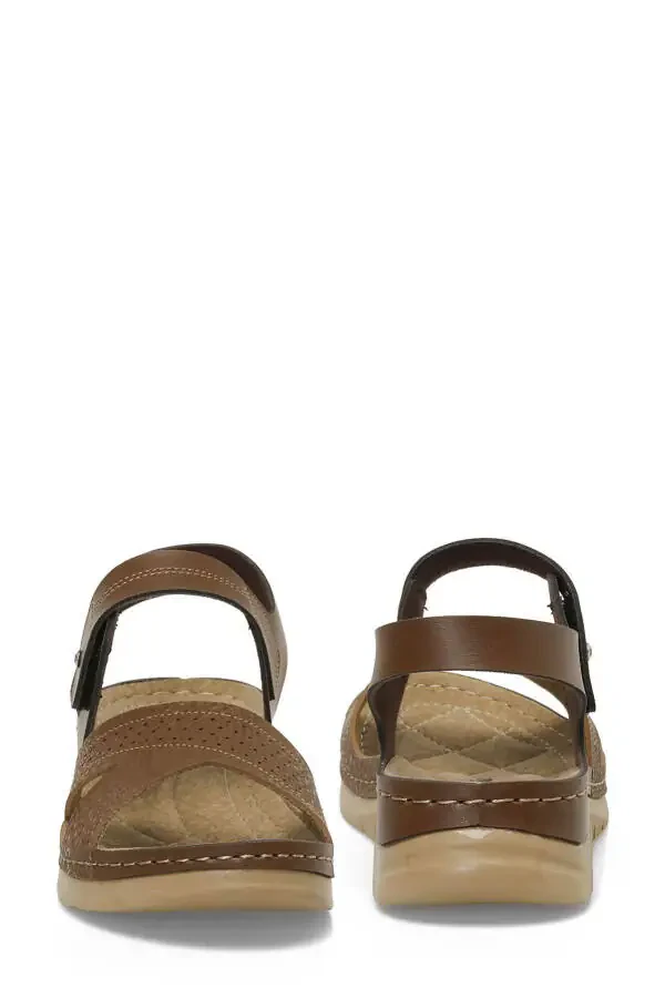 164400.Z5FX Women's Tan Flat Sandal - 5