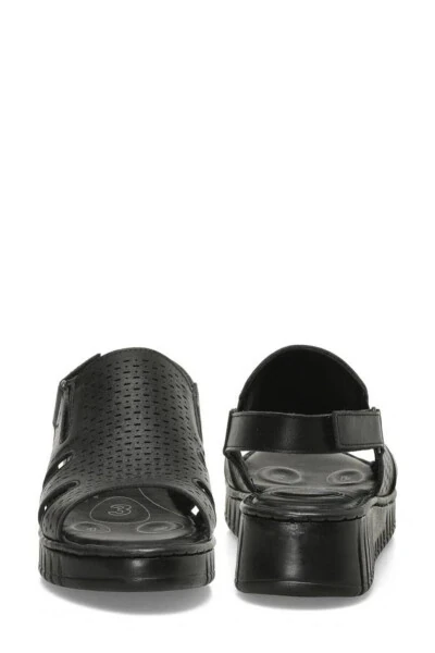 166225 Ortopedik 5 Nokta Kadın Deri Sandalet - 5