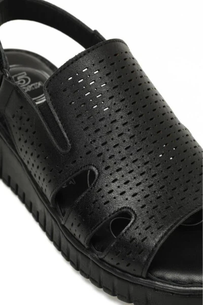 166225 Ortopedik 5 Nokta Kadın Deri Sandalet - 6