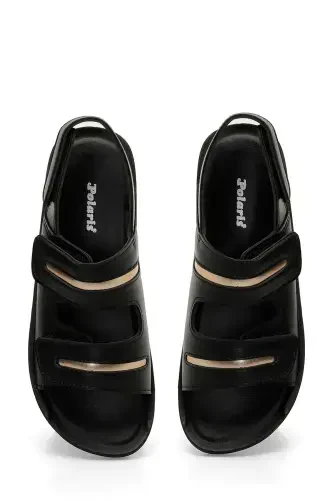 166279.Z4FX Qora Ayollar Comfort Sandali - 4