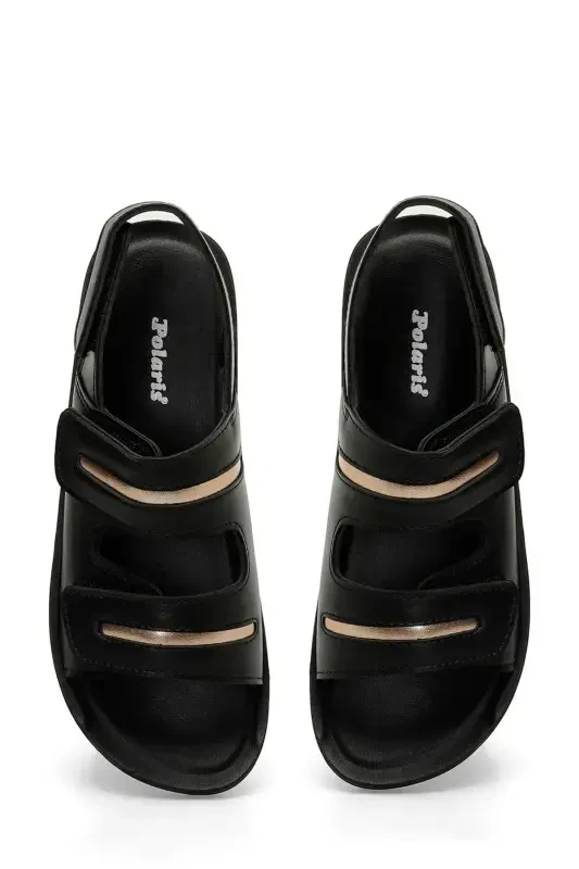 166279.Z4FX Qora Ayollar Comfort Sandali - 4