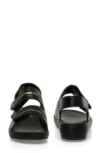 166279.Z4FX Qora Ayollar Comfort Sandali - 5