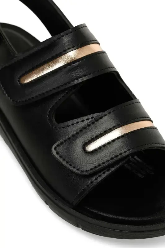 166279.Z4FX Qora Ayollar Comfort Sandali - 7