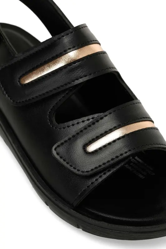 166279.Z4FX Qora Ayollar Comfort Sandali - 7