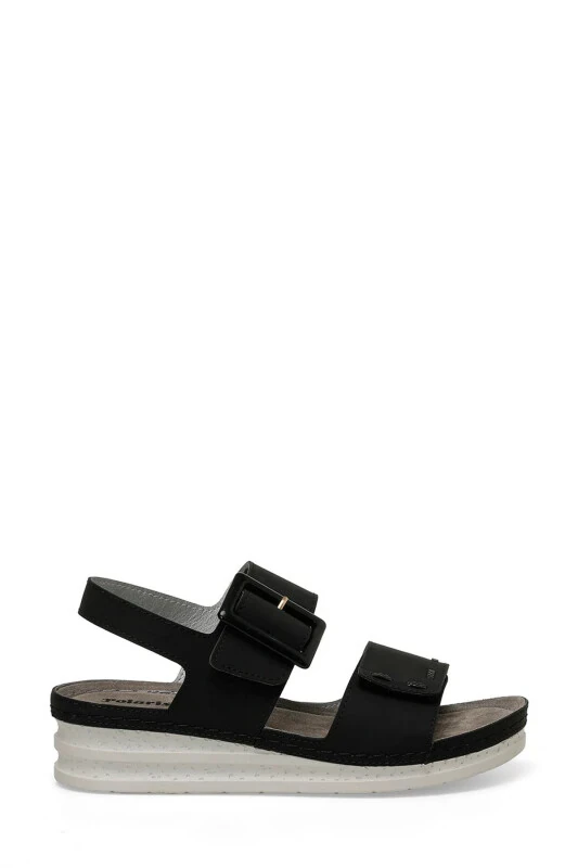 166295.Z4FX Black Women's Comfort Sandal - POLARIS