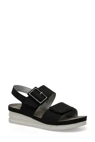 166295.Z4FX Black Women's Comfort Sandal - POLARIS (1)