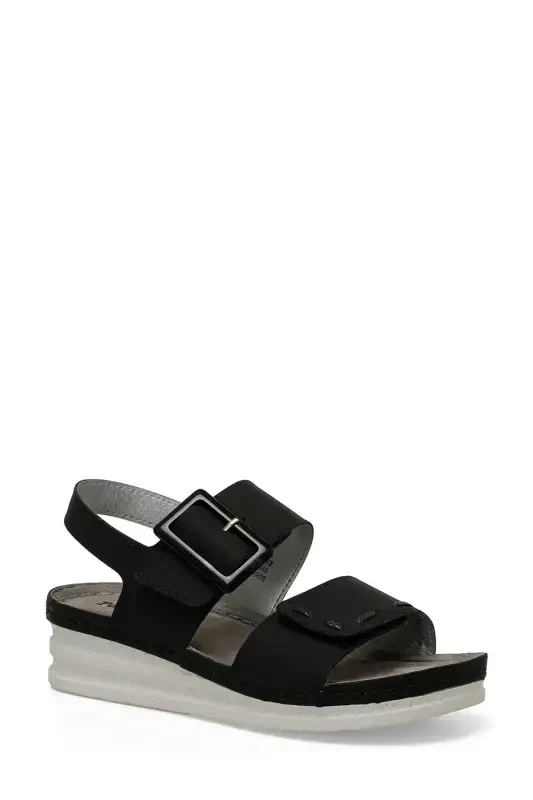 166295.Z4FX Black Women's Comfort Sandal - 2