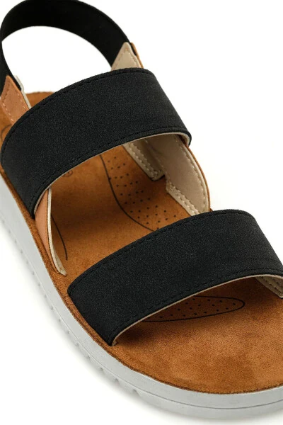 166351.Z4FX Qora Ayollar Comfort Sandali - 7