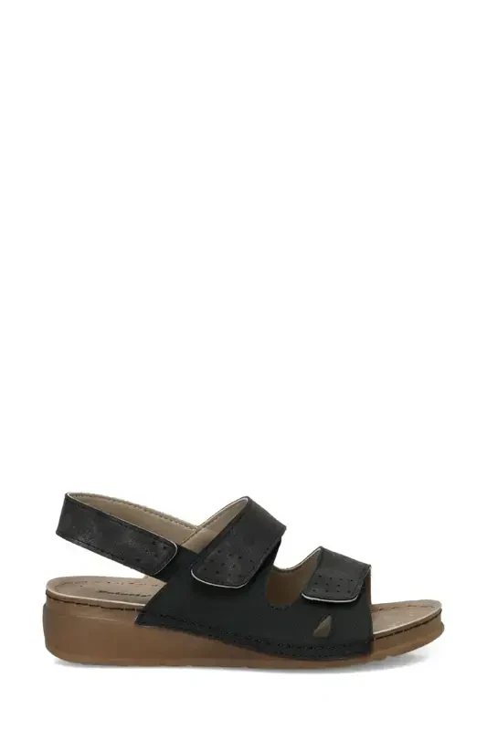 166359.BZ4FX Black Women's Comfort Sandal - POLARIS