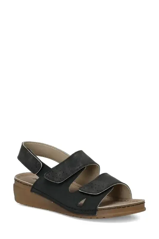 166359.BZ4FX Black Women's Comfort Sandal - 2