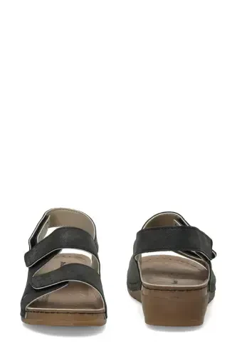 166359.BZ4FX Siyah Kadın Comfort Sandalet - 5
